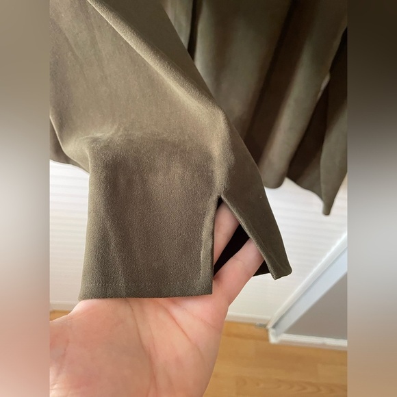 Coldwater Creek Women’s Shirt Skirt Matching Set Size XL 18 Olive Embroidered - Picture 16 of 16